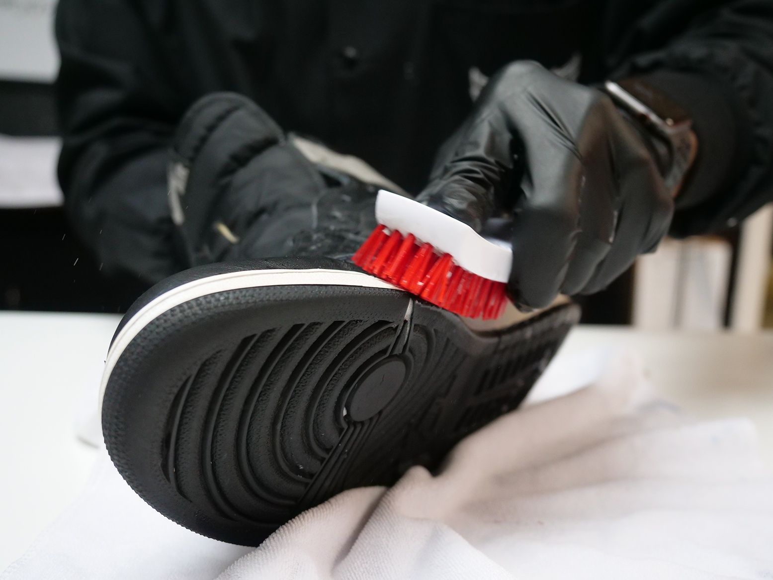 Stiff 2025 shoe brush